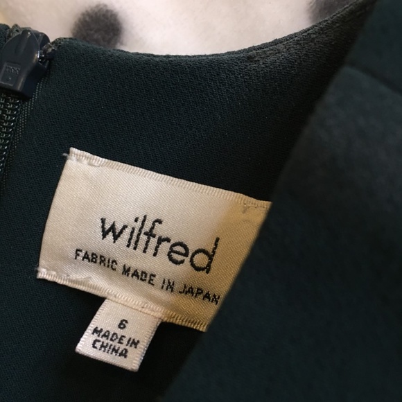 Aritzia - Wilfred - Dark Green Mini Dress - Picture 3 of 4